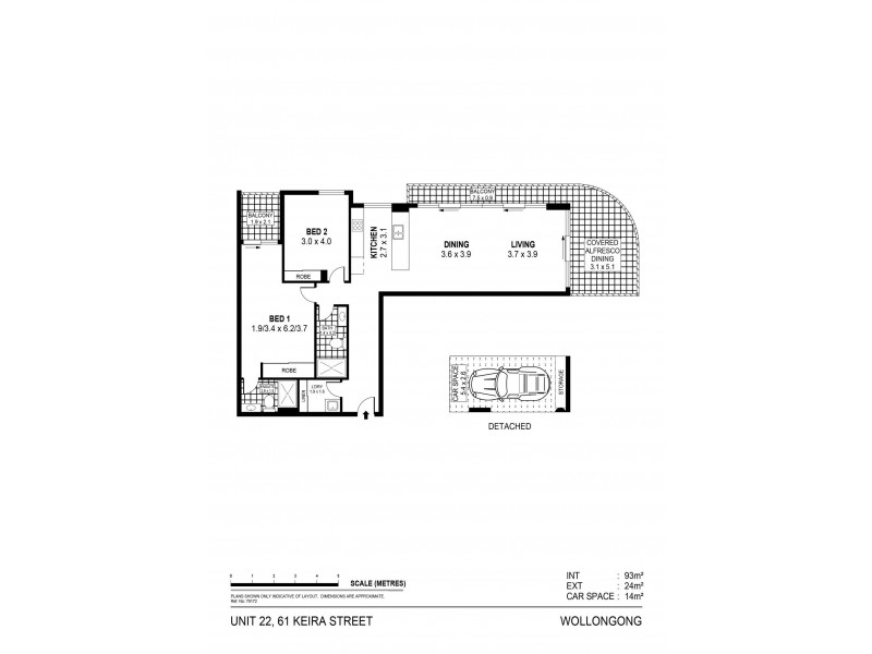22/61 Keira Street, Wollongong NSW 2500 Floorplan