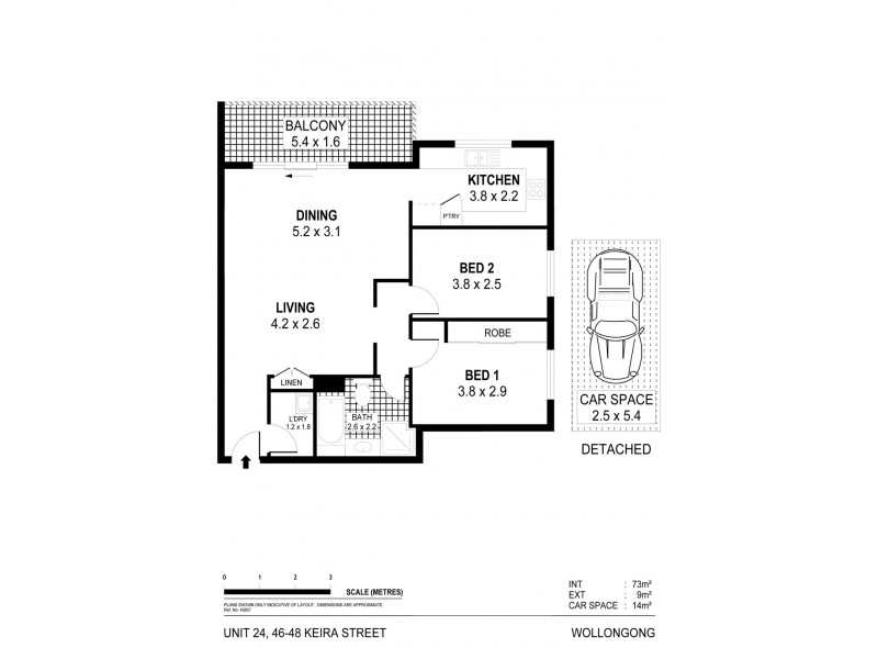24/46-48 Keira Street, Wollongong NSW 2500 Floorplan