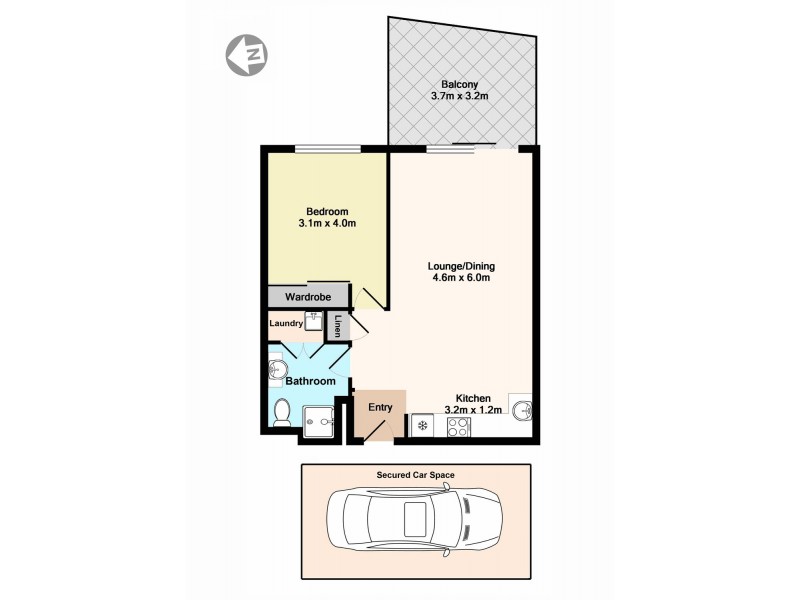 1203/41-45 Waitara Avenue, Waitara NSW 2077 Floorplan