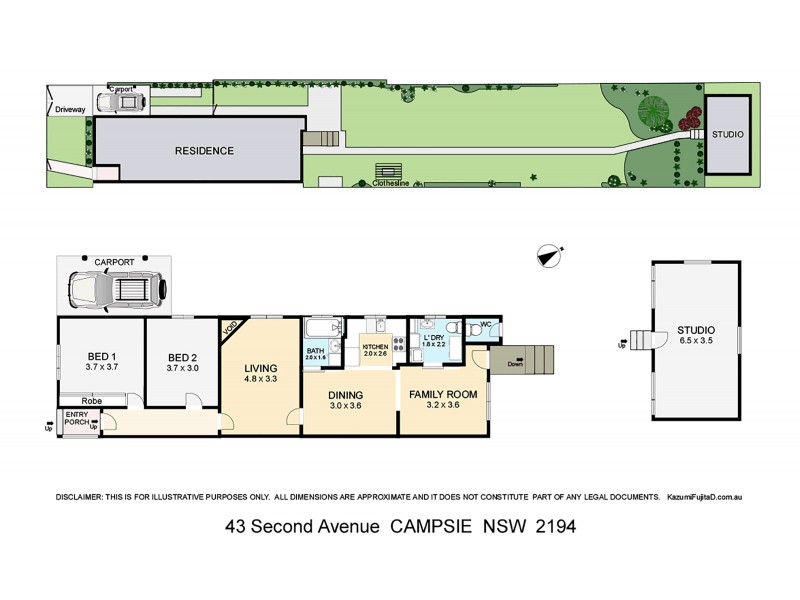 43 Second Avenue, Campsie NSW 2194 Floorplan