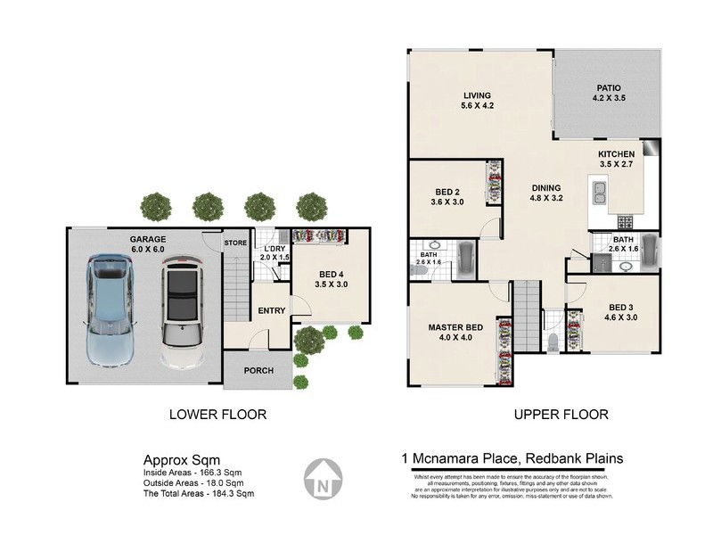 1 McNamara Pl, Redbank Plains QLD 4301 Floorplan