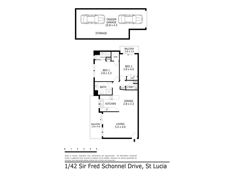 1/42 Sir Fred Schonell Drive, St Lucia QLD 4067