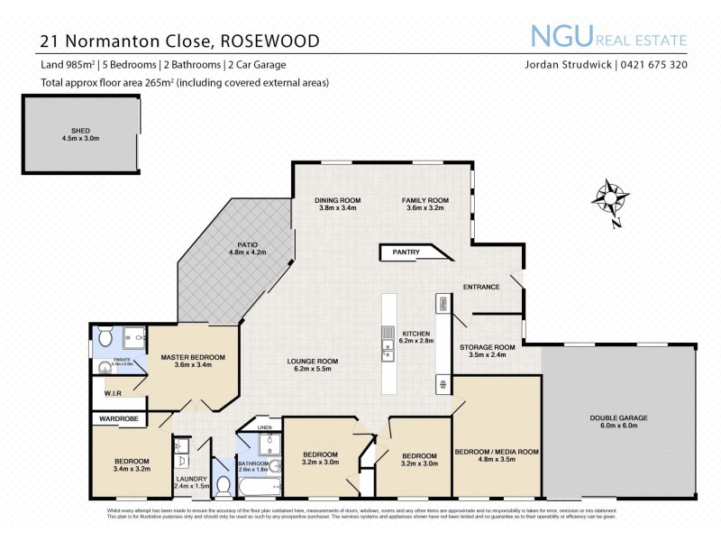 21 NORMANTON CL, Rosewood QLD 4340 Floorplan