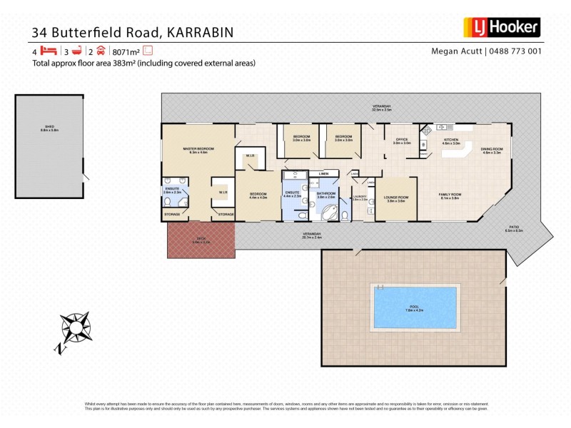 34 Butterfield Road, Karrabin QLD 4306 Floorplan
