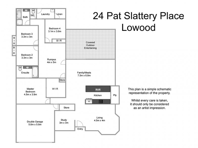 24 Pat Slattery Place, Lowood QLD 4311 Floorplan