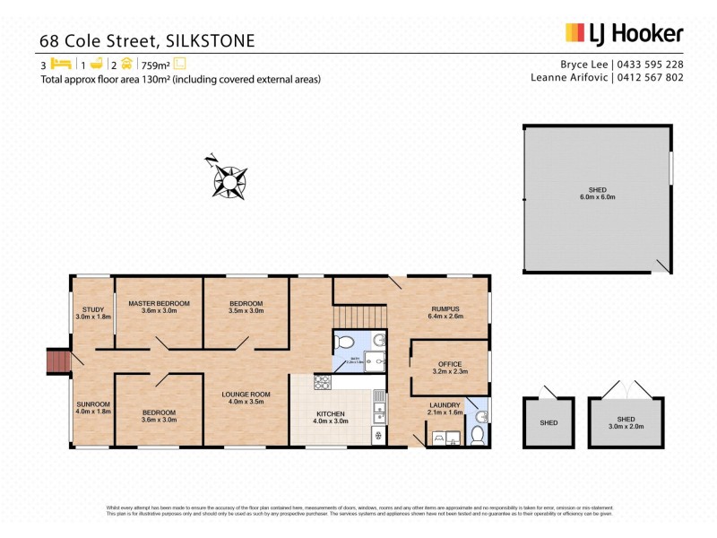 68 Cole St, Silkstone QLD 4304 Floorplan