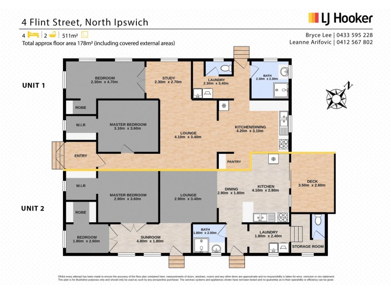 4 Flint Street, North Ipswich QLD 4305 Floorplan