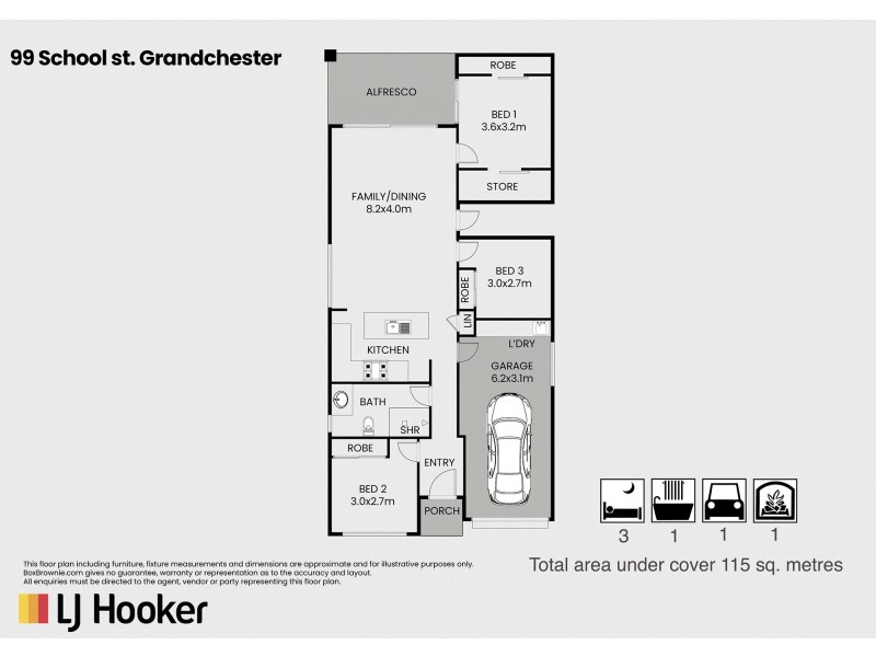 99 School Road, Grandchester QLD 4340 Floorplan