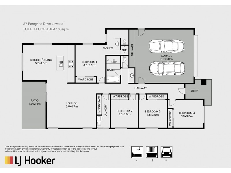 37 Peregrine Dr, Lowood QLD 4311 Floorplan