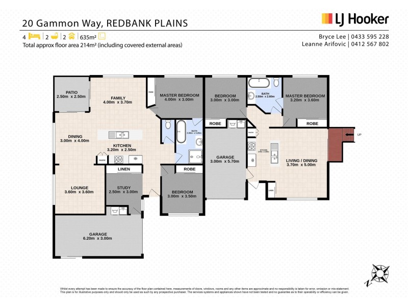 20 Gammon Way, Redbank Plains QLD 4301 Floorplan