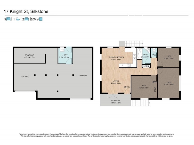 17 Knight Avenue, Silkstone QLD 4304 Floorplan