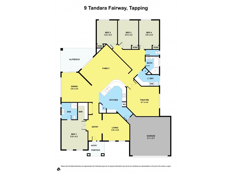9 Tandara Fairway, Tapping WA 6065 Floorplan