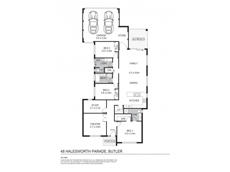 48 Halesworth Parade, Butler WA 6036 Floorplan