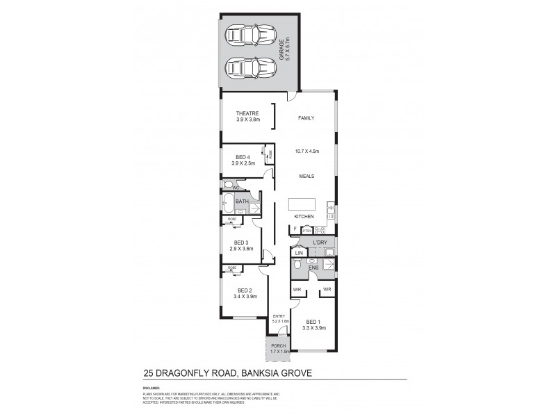 25 Dragonfly Road, Banksia Grove WA 6031 Floorplan