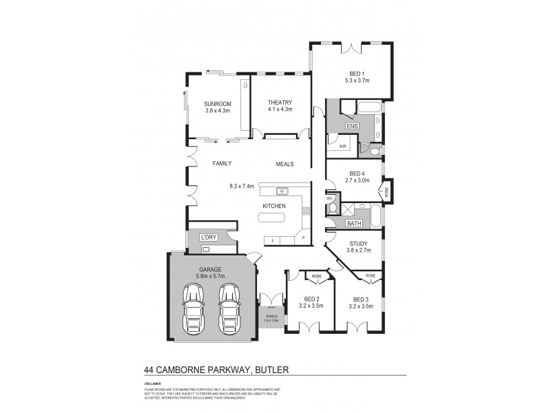44 Camborne Parkway, Butler WA 6036 Floorplan