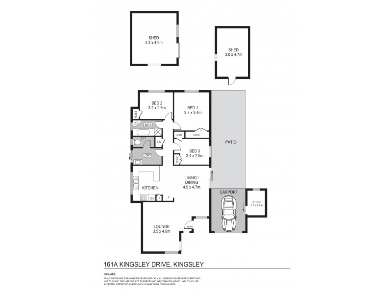 161A Kingsley Drive, Kingsley WA 6026 Floorplan