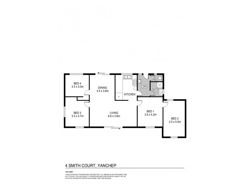 4 Smith Court, Yanchep WA 6035 Floorplan