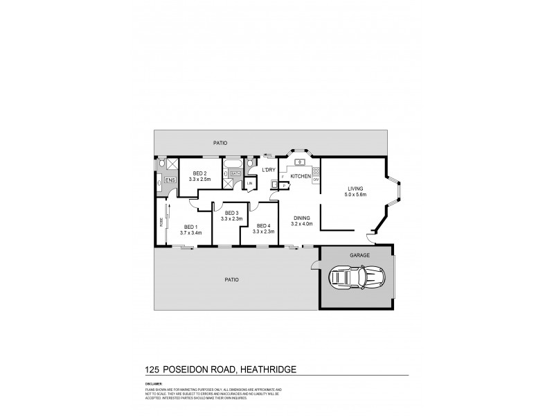 125 Poseidon Road, Heathridge WA 6027 Floorplan