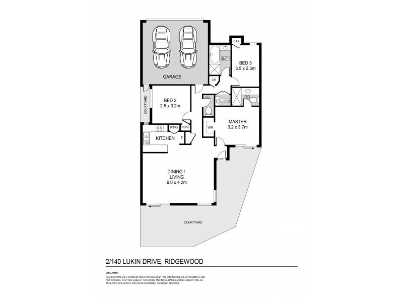 2/140 Lukin Drive, Ridgewood WA 6030 Floorplan
