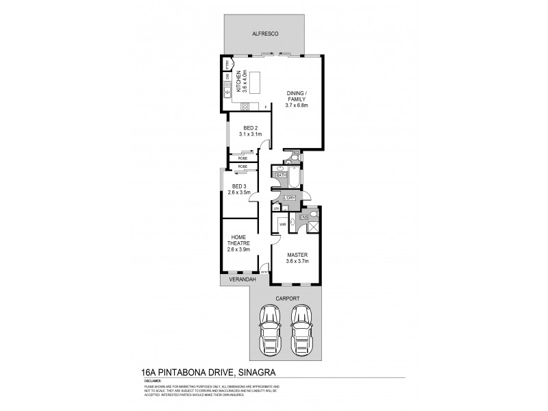 16A Pintabona Drive, Sinagra WA 6065 Floorplan