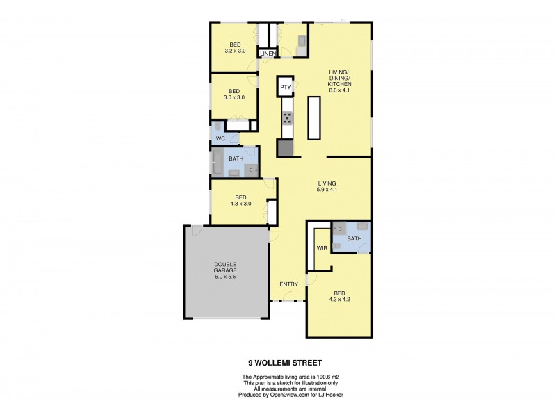9 Wollemi Drive, Shepparton North VIC 3631 Floorplan