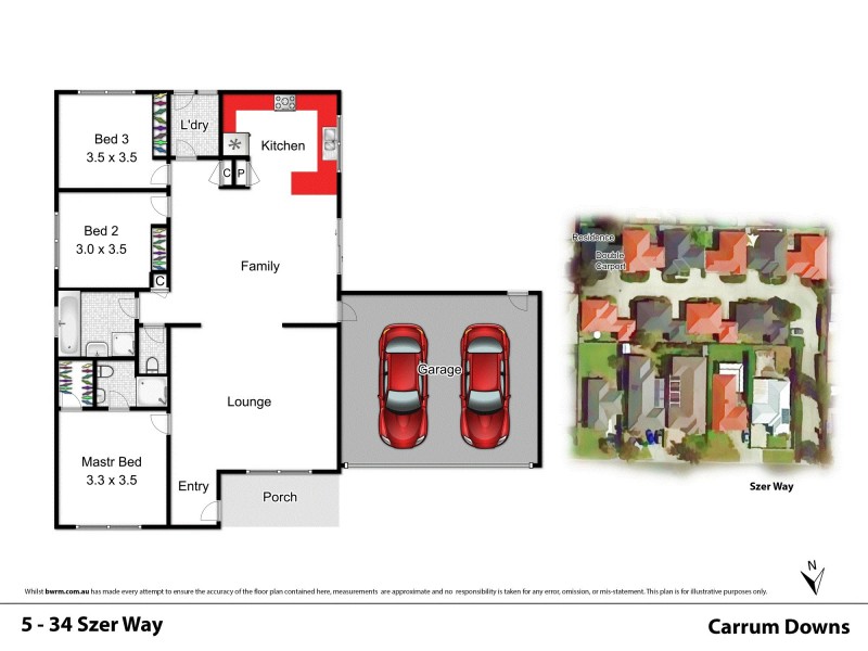 Unit 5/34 Szer Way, Carrum Downs VIC 3201 Floorplan