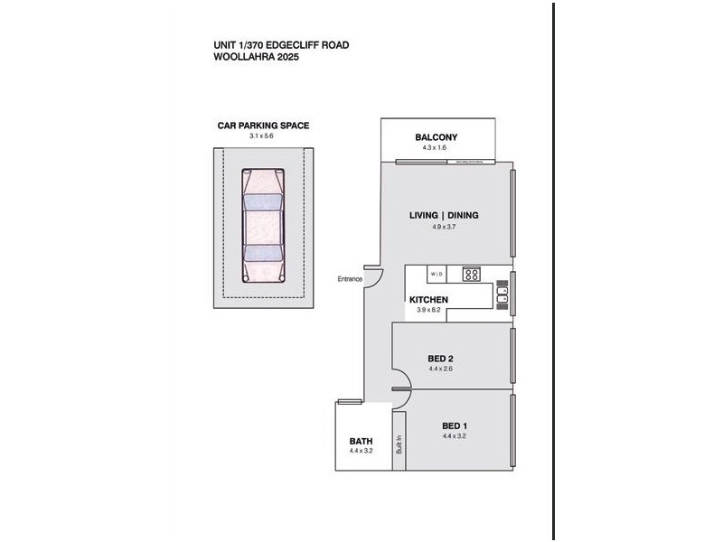 1/370 Edgecliff Road, Woollahra NSW 2025 Floorplan