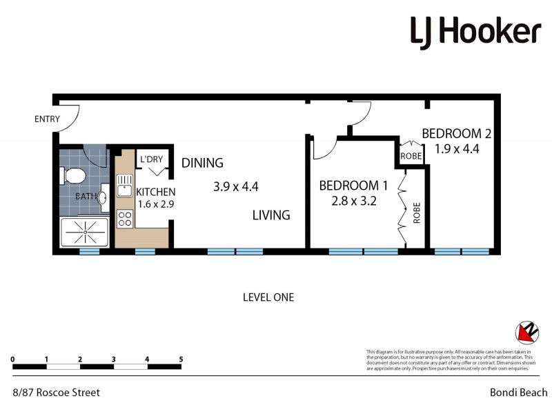 8/87 Roscoe Street, Bondi Beach NSW 2026 Floorplan