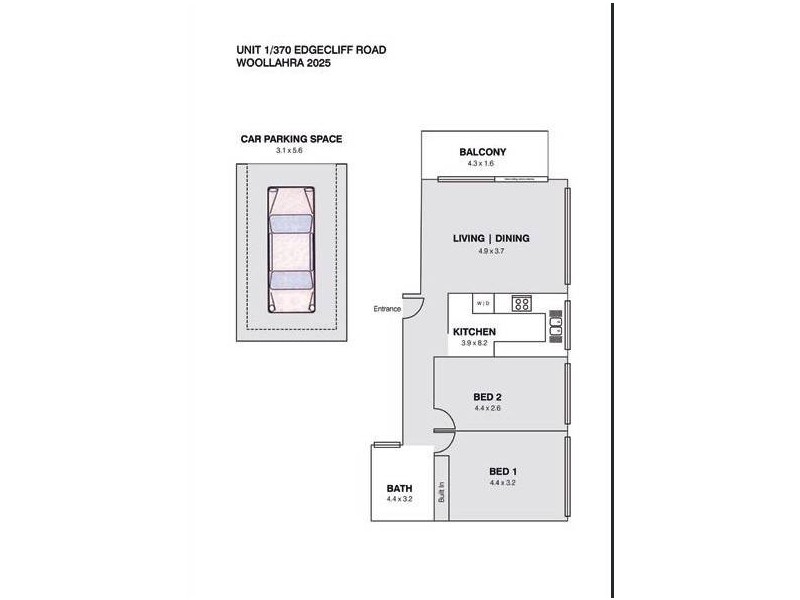 1/370 Edgecliff Road, Woollahra NSW 2025 Floorplan