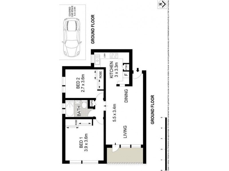 1/44 Denham Street, Bondi NSW 2026 Floorplan