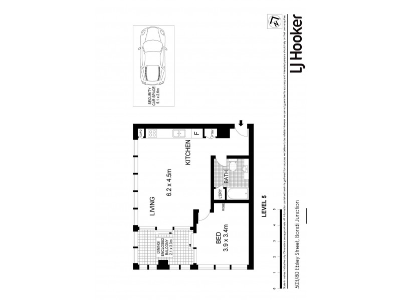 503/80 Ebley Street, Bondi Junction NSW 2022 Floorplan