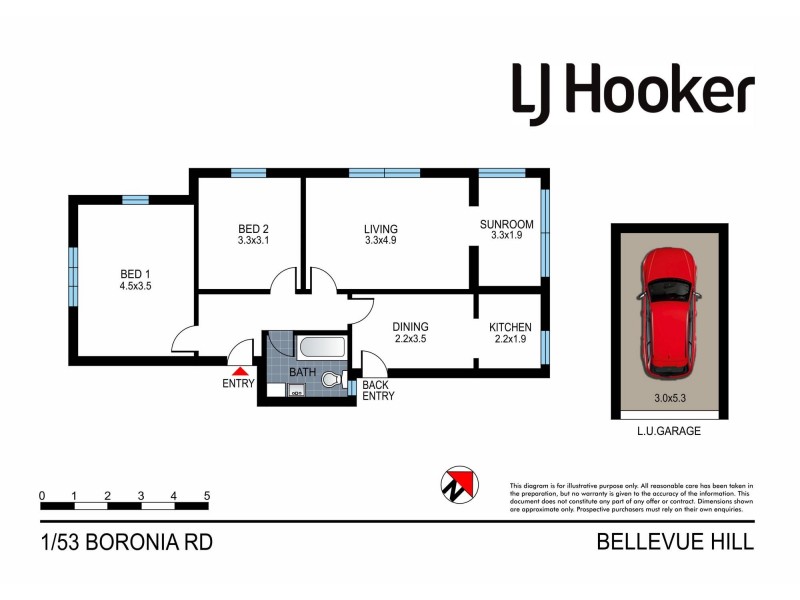1/53 Boronia Road, Bellevue Hill NSW 2023 Floorplan