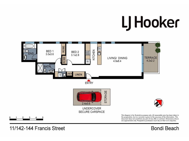 11/142-144 Francis Street, Bondi Beach NSW 2026 Floorplan