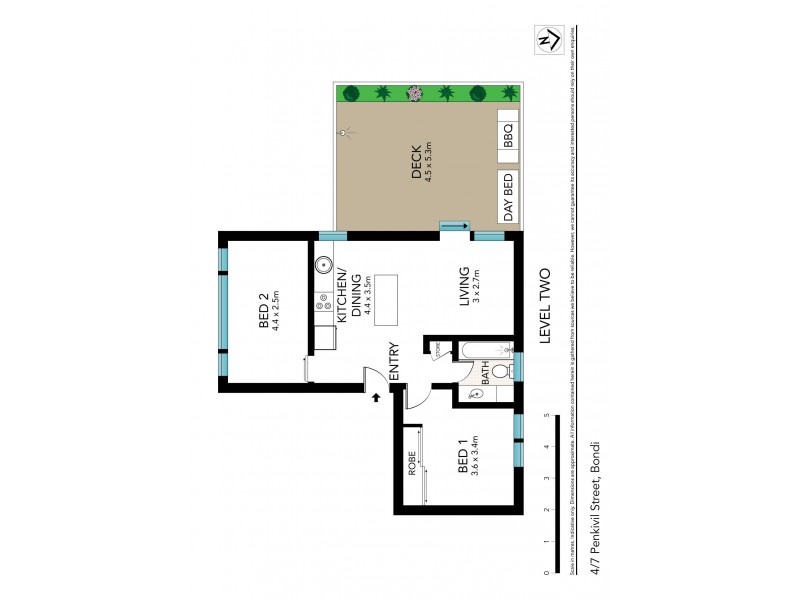 4/7 Penkivil Street, Bondi NSW 2026 Floorplan