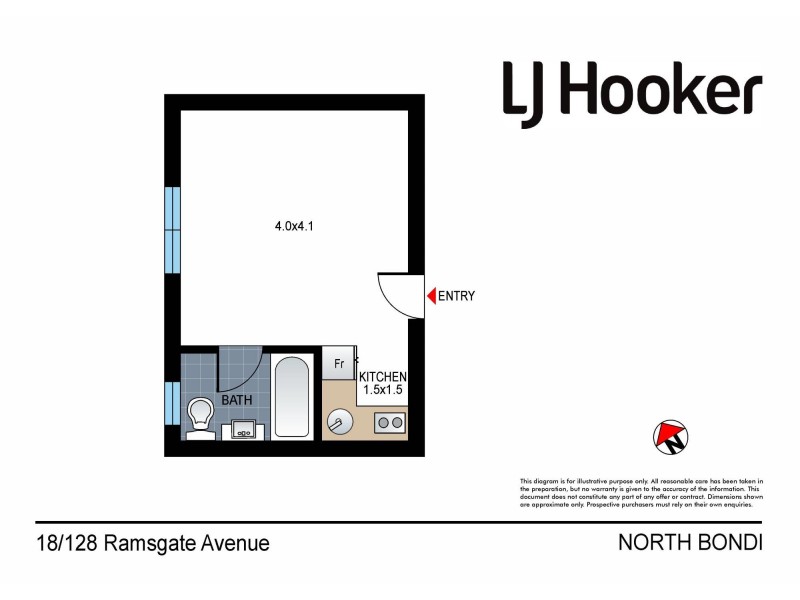 18/128 Ramsgate Avenue, North Bondi NSW 2026 Floorplan