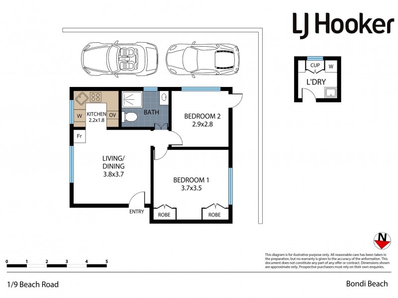 1/9 Beach Road, Bondi Beach NSW 2026 Floorplan