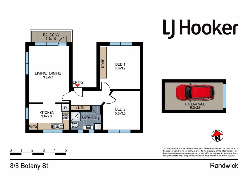 8/8-10 Botany Street, Randwick NSW 2031 Floorplan