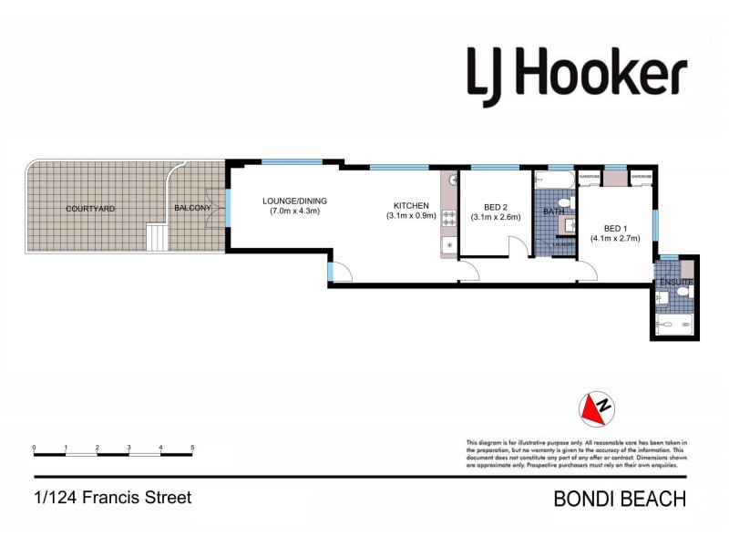 1/124 Francis Street, Bondi Beach NSW 2026 Floorplan