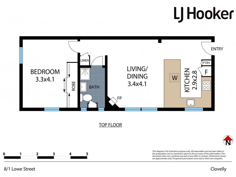 8/1 Lowe Street, Clovelly NSW 2031 Floorplan