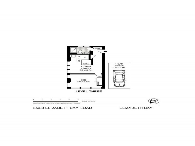 35/80 Elizabeth Bay Road, Elizabeth Bay NSW 2011 Floorplan