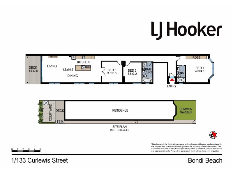 1/133 Curlewis Street, Bondi Beach NSW 2026 Floorplan