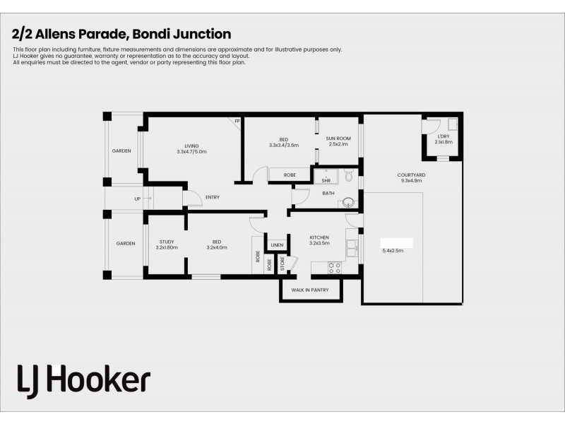 2/2 Allens Parade, Bondi Junction NSW 2022 Floorplan