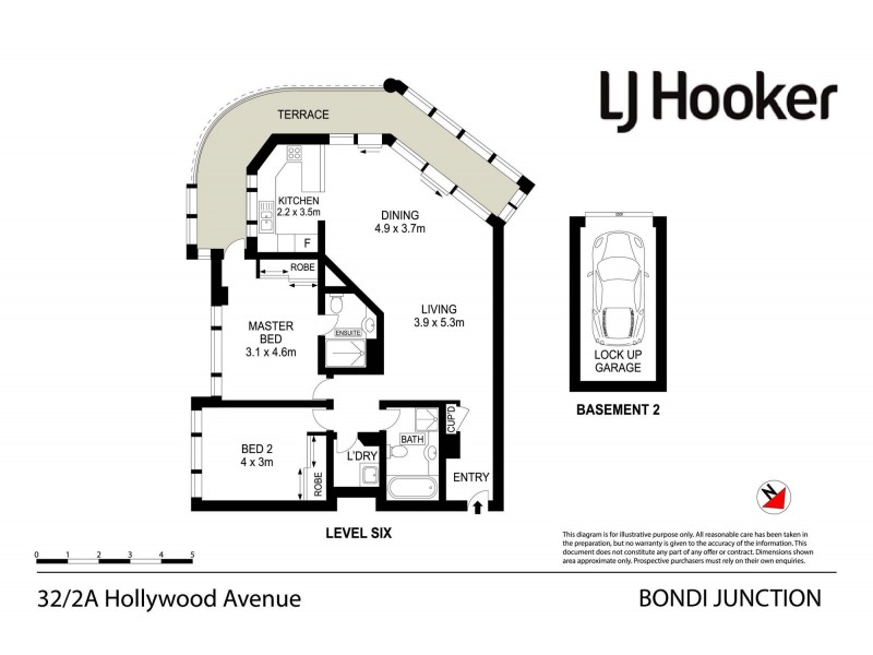 32/2A Hollywood Avenue, Bondi Junction NSW 2022 Floorplan