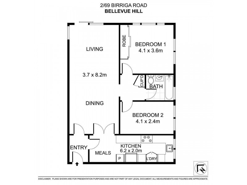 2/69 Birriga Road, Bellevue Hill NSW 2023 Floorplan