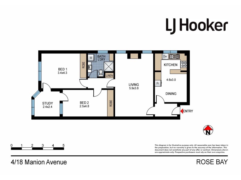 4/18 Manion Avenue, Rose Bay NSW 2029 Floorplan