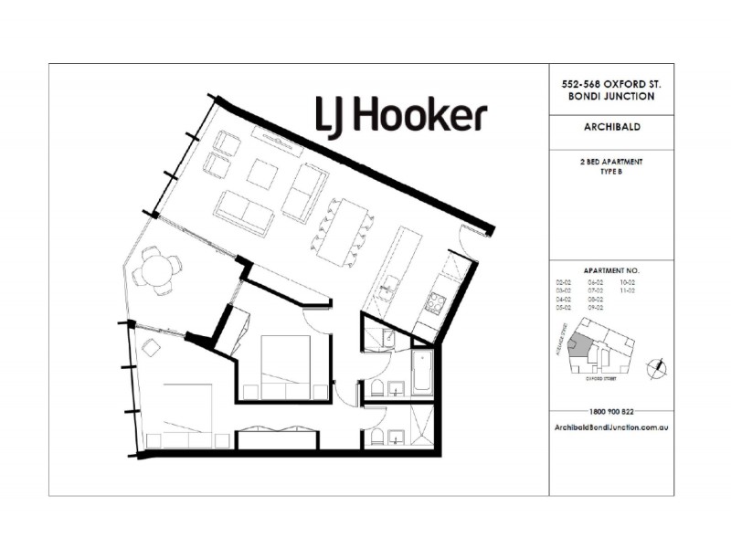 Level 402/552-568 Oxford Street, Bondi Junction NSW 2022 Floorplan