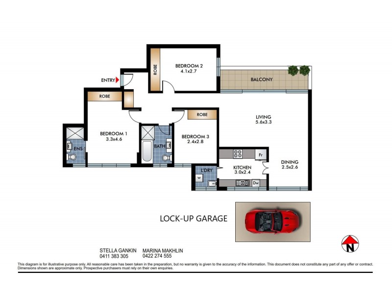 1/10-16 Llandaff Street, Bondi Junction NSW 2022 Floorplan