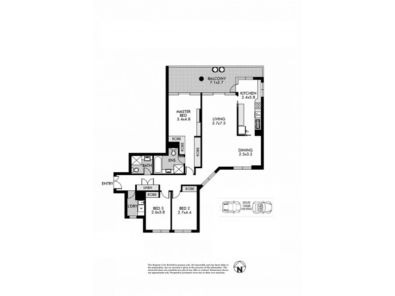 604/81 Grafton Street, Bondi Junction NSW 2022 Floorplan