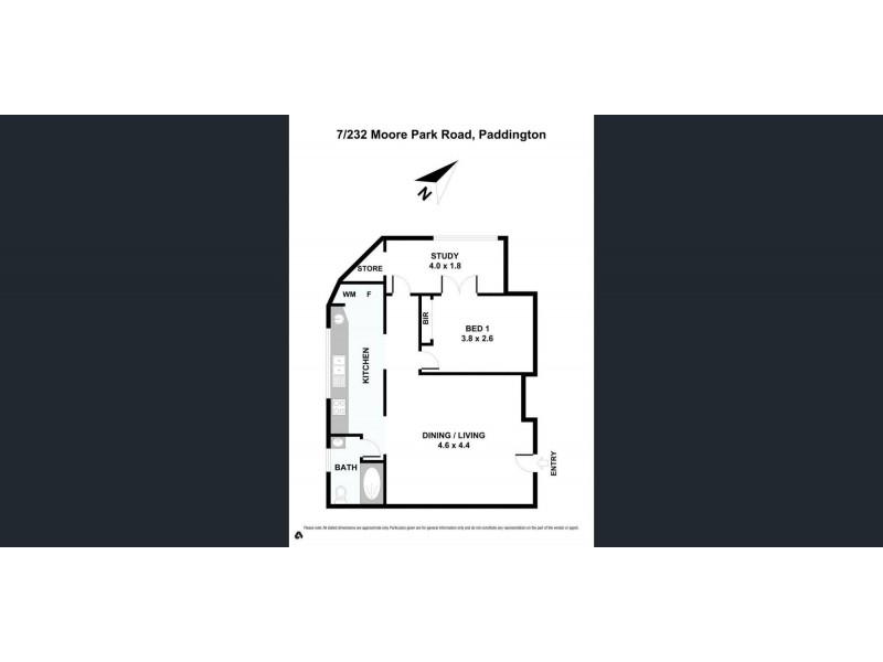 7/232 Moore Park Road, Paddington NSW 2021 Floorplan