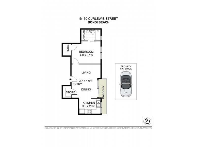 5/130-132 Curlewis Street, Bondi Beach NSW 2026 Floorplan